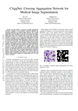 CAggNet: Crossing Aggregation Network for Medical Image Segmentation