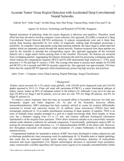 Accurate Tumor Tissue Region Detection with Accelerated Deep
  Convolutional Neural Networks