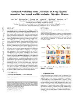 Occluded Prohibited Items Detection: an X-ray Security Inspection
  Benchmark and De-occlusion Attention Module