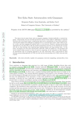 Tree Echo State Autoencoders with Grammars