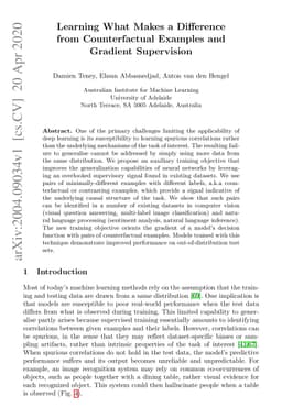 Learning What Makes a Difference from Counterfactual Examples and
  Gradient Supervision