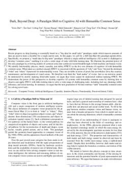 Dark, Beyond Deep: A Paradigm Shift to Cognitive AI with Humanlike
  Common Sense