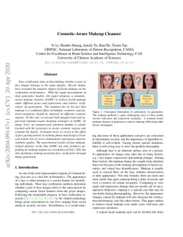 Cosmetic-Aware Makeup Cleanser