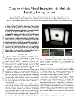 Complex-Object Visual Inspection via Multiple Lighting Configurations
