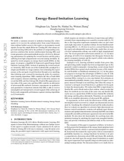 Energy-Based Imitation Learning