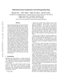 Multi-label Stream Classification with Self-Organizing Maps