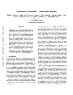 Approximate exploitability: Learning a best response in large games