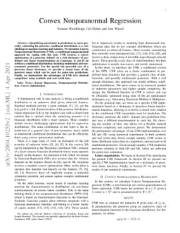 Convex Nonparanormal Regression