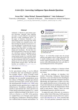 AmbigQA: Answering Ambiguous Open-domain Questions