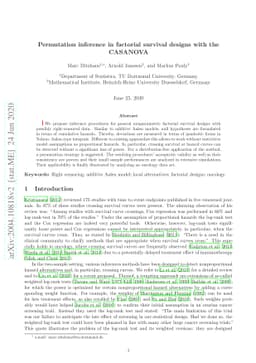 Permutation inference in factorial survival designs with the CASANOVA