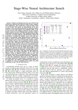 Stage-Wise Neural Architecture Search