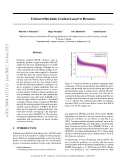 Federated Stochastic Gradient Langevin Dynamics