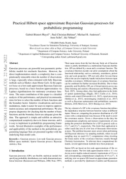 Practical Hilbert space approximate Bayesian Gaussian processes for
  probabilistic programming