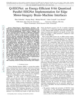 Q-EEGNet: an Energy-Efficient 8-bit Quantized Parallel EEGNet
  Implementation for Edge Motor-Imagery Brain--Machine Interfaces