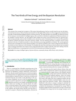 The Two Kinds of Free Energy and the Bayesian Revolution