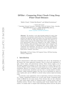 DPDist : Comparing Point Clouds Using Deep Point Cloud Distance