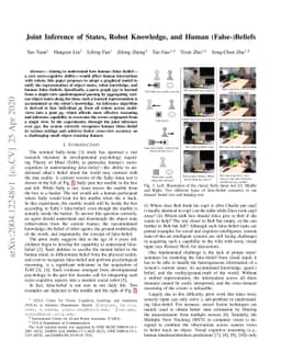 Joint Inference of States, Robot Knowledge, and Human (False-)Beliefs