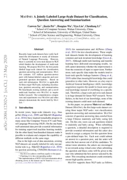 MATINF: A Jointly Labeled Large-Scale Dataset for Classification,
  Question Answering and Summarization