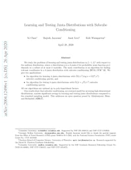 Learning and Testing Junta Distributions with Subcube Conditioning