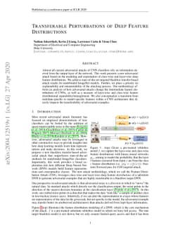 Transferable Perturbations of Deep Feature Distributions