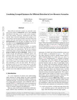 Localizing Grouped Instances for Efficient Detection in Low-Resource
  Scenarios