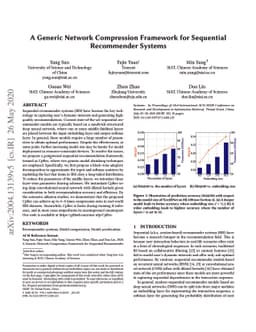 A Generic Network Compression Framework for Sequential Recommender
  Systems