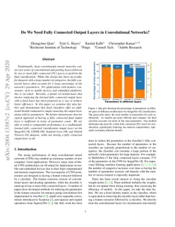 Do We Need Fully Connected Output Layers in Convolutional Networks?