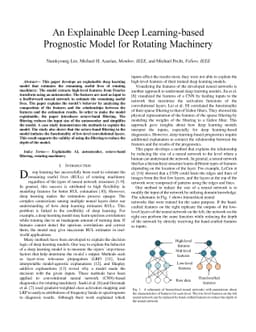 An Explainable Deep Learning-based Prognostic Model for Rotating
  Machinery