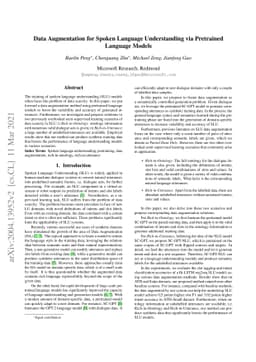 Data Augmentation for Spoken Language Understanding via Pretrained
  Language Models