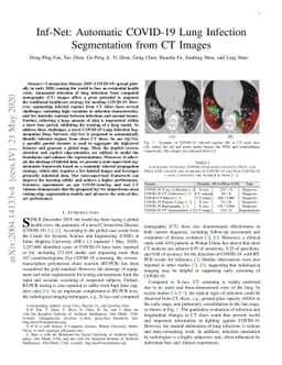Inf-Net: Automatic COVID-19 Lung Infection Segmentation from CT Images