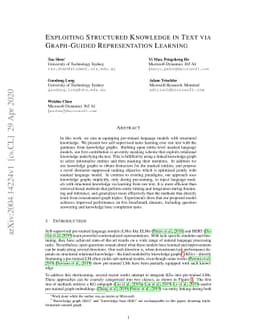 Exploiting Structured Knowledge in Text via Graph-Guided Representation
  Learning