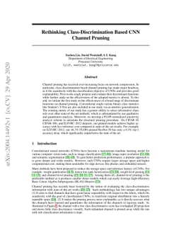 Rethinking Class-Discrimination Based CNN Channel Pruning