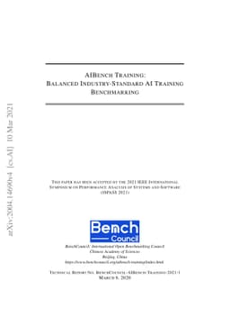 AIBench Training: Balanced Industry-Standard AI Training Benchmarking