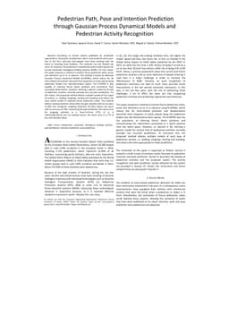 Pedestrian Path, Pose and Intention Prediction through Gaussian Process
  Dynamical Models and Pedestrian Activity Recognition