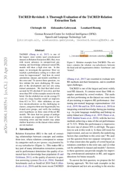 TACRED Revisited: A Thorough Evaluation of the TACRED Relation
  Extraction Task