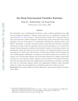 On Deep Instrumental Variables Estimate