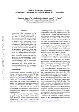 Control, Generate, Augment: A Scalable Framework for Multi-Attribute
  Text Generation