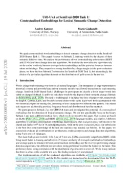 UiO-UvA at SemEval-2020 Task 1: Contextualised Embeddings for Lexical
  Semantic Change Detection