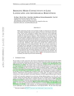 Bridging Mode Connectivity in Loss Landscapes and Adversarial Robustness