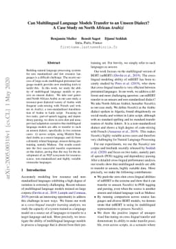 Can Multilingual Language Models Transfer to an Unseen Dialect? A Case
  Study on North African Arabizi