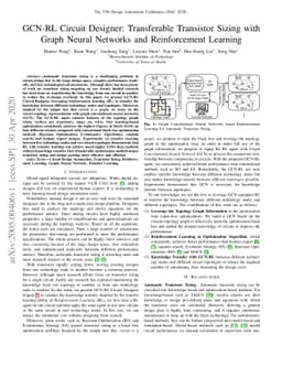 GCN-RL Circuit Designer: Transferable Transistor Sizing with Graph
  Neural Networks and Reinforcement Learning