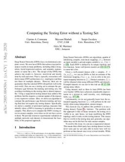 Computing the Testing Error without a Testing Set