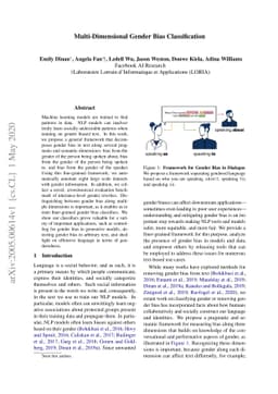 Multi-Dimensional Gender Bias Classification