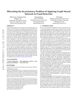 Alleviating the Inconsistency Problem of Applying Graph Neural Network
  to Fraud Detection