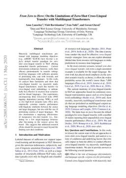 From Zero to Hero: On the Limitations of Zero-Shot Cross-Lingual
  Transfer with Multilingual Transformers