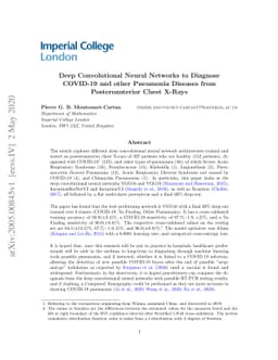 Deep Convolutional Neural Networks to Diagnose COVID-19 and other
  Pneumonia Diseases from Posteroanterior Chest X-Rays