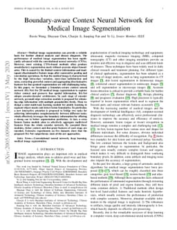 Boundary-aware Context Neural Network for Medical Image Segmentation
