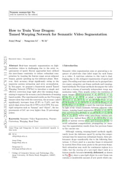 Tamed Warping Network for High-Resolution Semantic Video Segmentation
