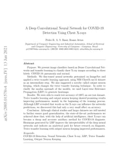A Deep Convolutional Neural Network for COVID-19 Detection Using Chest
  X-Rays
