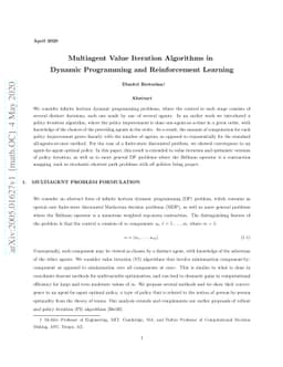 Multiagent Value Iteration Algorithms in Dynamic Programming and
  Reinforcement Learning